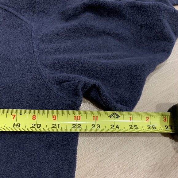 Helly Hanson Pullover Men's Large L Navy Blue 1/4 Quarter Zip Fleece Mock Neck - Picture 6 of 7